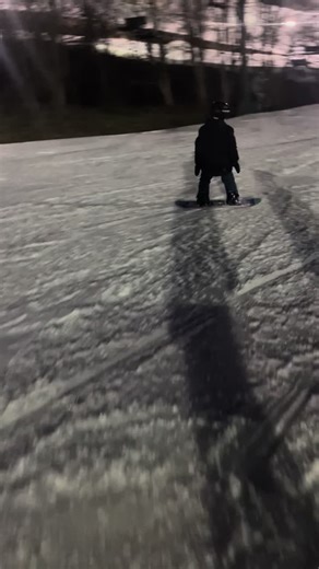 My little one learning to shred. #snowboarding