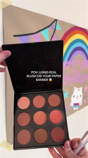 How to Use Blush for a Subtle Paper Banner Effect