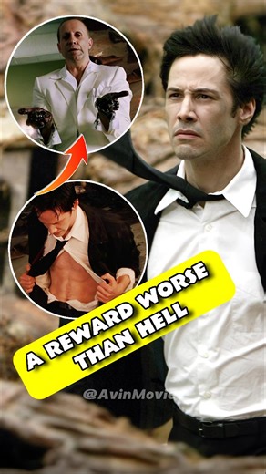 Movie Facts | Hidden Details | Easter Eggs on Instagram: "In Constantine (2005), John Constantine actually earns his place in Heaven at the end 😇 But Lucifer refuses to lose him — so he cures Constantine’s lung cancer, keeping him alive just long enough to eventually claim his soul later 😈 A victory… that still feels like a punishment. Follow For Daily Hidden Movie Endings 🎬✨ #Constantine #KeanuReeves #MovieFacts #DarkEndings #CineFacts"