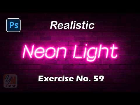 How to create Neon Text Effect in Photoshop - Easy Glow Text Tutorial