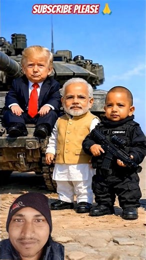 🤣Baba Buldozer Ka Action Mode On l Modi Ji, Trump & Yogi Adityanath Hilarious Video #funny#trending