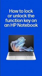 How to Lock or Unlock the Fn (Function) Key on an HP Notebook #shorts