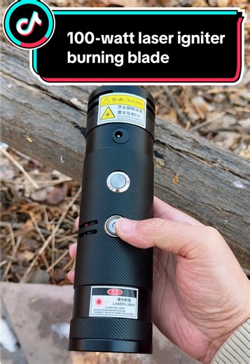 100-watt laser igniter burning blade#tiktok #laser #laserigniter #tools #light
