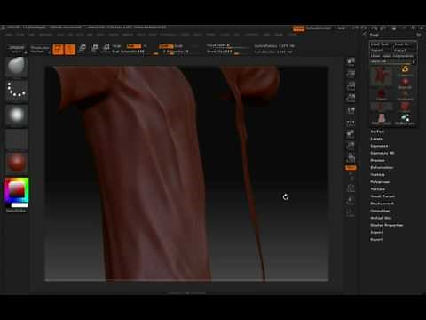 ZBrush: Using custom alphas to sculpt a zipper