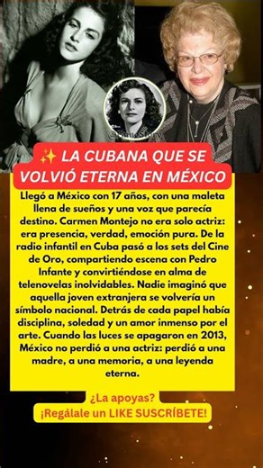 LA CUBANA QUE MÉXICO CONVIRTIÓ EN LEYENDA – La Historia de Carmen Montejo