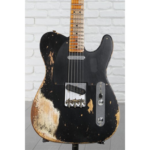 Fender Custom Shop 1952 Telecaster Super Heavy Relic Electric Guitar - Black