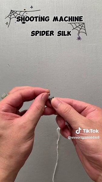 DIY Shooting Machine Spider Silk | Origami Crafts