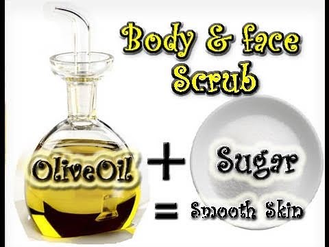 Homemade Sugar & Olive Oil Face & Body Scrub
