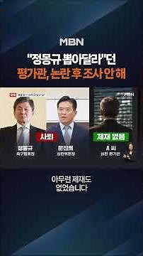[Exclusive] Referee Evaluator Who Campaigned for Chung Mong-gyu Continues to Work Despite Controv...