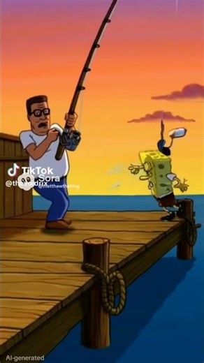 Hank Meets SpongeBob: A True Cartoon Crossover