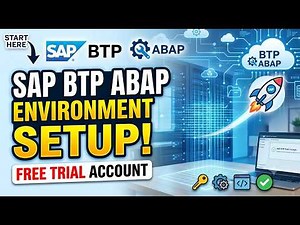 #01 SAP BTP ABAP Environment Setup: Step-by-Step (FREE Trial)