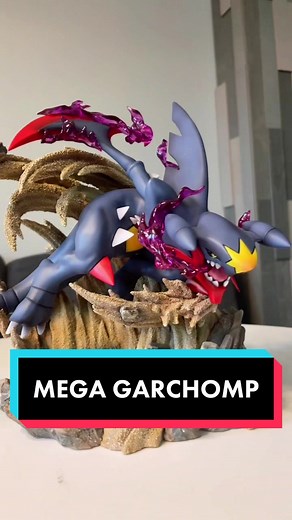 Stunning Mega Garchomp Companion Statue | Pokemon Figure