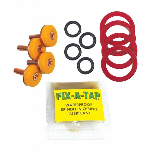 FIX-A-TAP 13mm 1/2" Soft Turn Tap Valve Repair Kit - 4 Pack