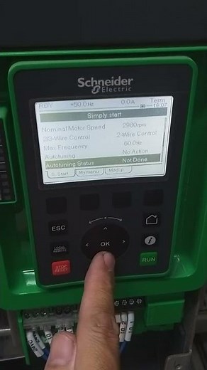 Setting Variable speed drive ATV630 for compressor | Basic motor parameter and IO map