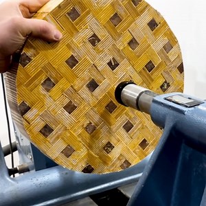 876K views · 4K reactions | Woodturning Woven Plywood Stool | DIY & Crafts | Facebook