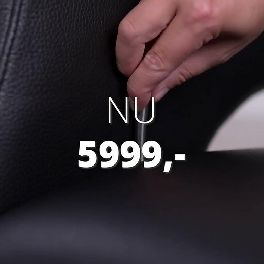 David lænestol m. indbygget fodskammel | Sort soleda læder