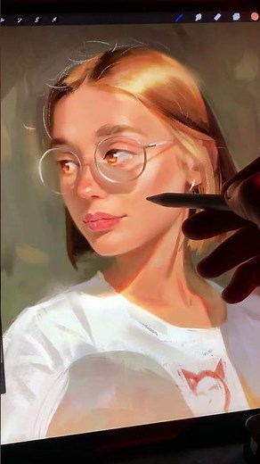 Drawing Portrait - Multiply and Overlay - iPadPro