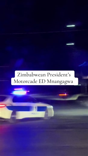 Zimbabwean President ED Mnangagwa's Grand Motorcade