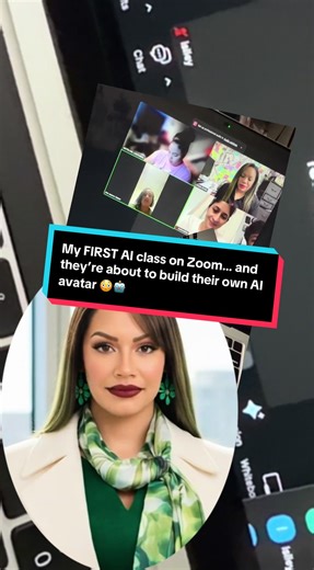 I’m on Zoom teaching my first AI Avatar class and I’m not even gonna lie… this is giving future CEO energy. 😮‍💨🤖 They’re learning how to create an AI avatar that can help them show up online without being glued to their phone. If you want in on the next class, follow me — I’ll post the details. 💻✨ #AItips #AIAvatar #DigitalCreator #Mompreneur #SmallBusinessOwner
