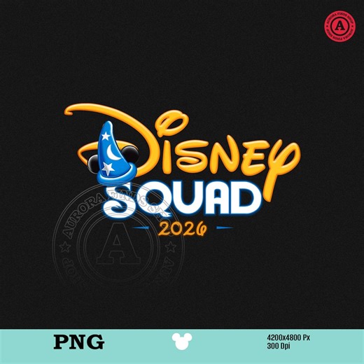 Disneysquad 2026 PNG, Magical Kingdom PNG, Disneyworld Squad Shirt, Disneyland Trip 2026, Matching Group Vacation Design PNG File - Etsy