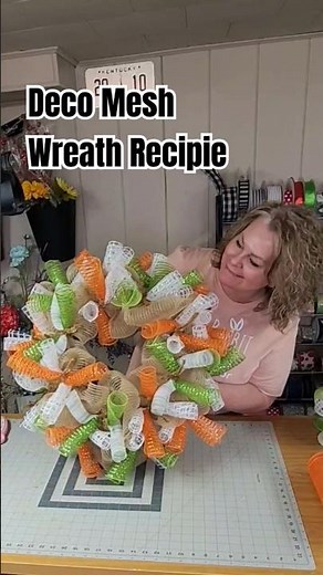 DIY WREATH . My go-to 5 step Deco mesh wreath recipe. #wreathmaker #crafty #easterdecor #diycrafts