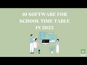 10 Software for School Time Table in 2022