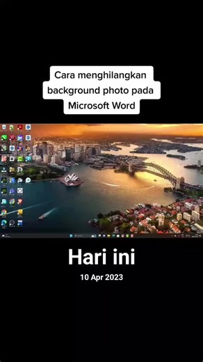 Cara Menghilangkan Background Foto di Microsoft Word