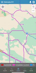 When using the 511 app make sure to check both the “road conditions” layer and the “incidents” layer to see all information available as demonstrated here❄️ | Sandhills Express