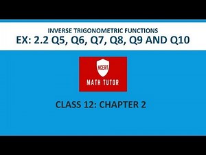 NCERT Solutions for Class 11 Maths - Inverse Trigonometric Functions (Ex. 2.2) - 2