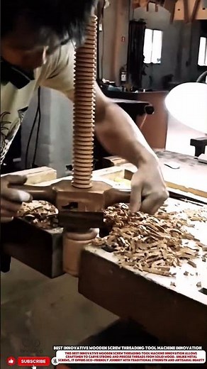 Best innovative wooden screw threading tool machine innovation