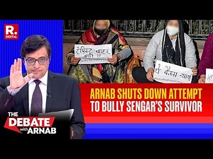 Arnab Shuts Down Attempt To Bully Sengar's Survivor | #StopVictimShaming