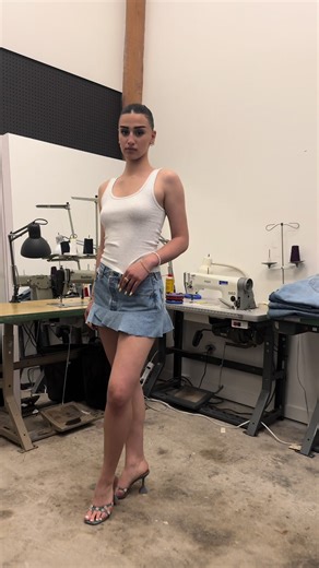 Rework denim skirt 😍