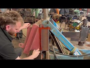 Welding job on bale shredder and repairing baler auger