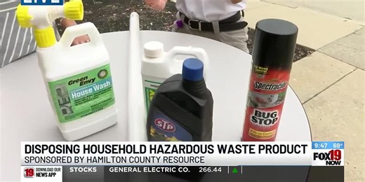 Disposing household hazardous waste product