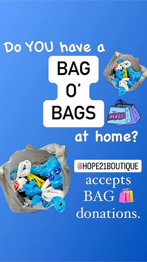 🛍️Do you have that overflowing Bag O’ Bags at home that you just don’t know what to do with?🛍️ SAVE them from the LANDFILL and RECYCLE♻️! DONATE your unwanted “Bag O’ Bags” to 👗Hope 21 Boutique👔 Every member of the public can shop for FREE gently loved CLOTHING, SHOES, and CLOTHING ACCESSORIES. No financial requirements! No questions asked, ever!! And YOU can provide them bags 🛍️ to take their FREE clothes home. Hope 21 Boutique 100 Central Ave. Oil City, PA 16301 OPEN Mondays 6-8pm | Hope 