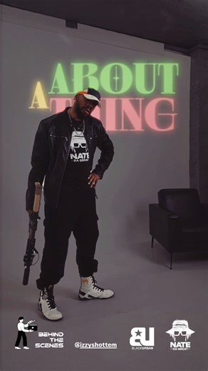 Nate Da Great | Music Artist🌐 on Instagram: "“Behind the scenes. Motion before the moment.” 📸Shooting with @izzyshottem #natedagreat #behindthescenes #hiphopculture #visualsotw #natedagreatofficial"