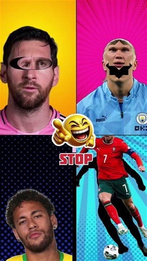 STOP Scrolling! ⚠️ Ronaldo vs Messi vs Neymar vs Haaland 😱🔥#shorts