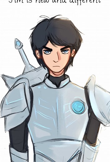 Troll Hunters Fan Art: Jim Lake Jr. with Brown Contacts