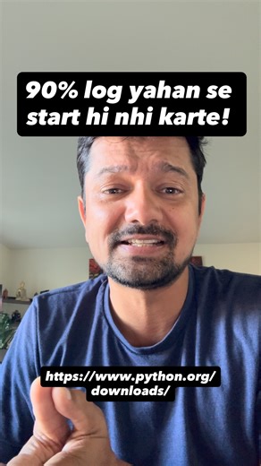 Dr. Ashok K. Sharma on Instagram: "Start your analytics journey from installing the Python! The very first step. #datawithashok"