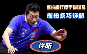 《国家队教学》第47集：许昕直拍横打反手拨球及握拍技巧详解