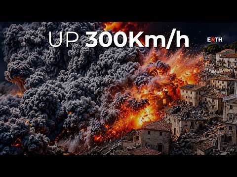 WHY a Pyroclastic Flow is DANGEROUS: Because You Cannot Outrun a 700°C Cloud Moving at 300 km/h