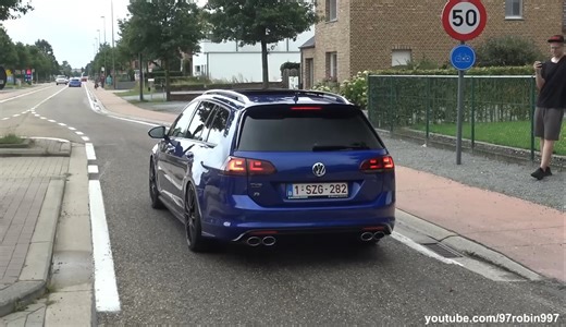 Volkswagen Passat R36 Golf R Variant Compilation Launch Controls, Flames, Acce
