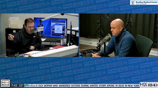 Steven Shelton with Cleveland Insurance joined us today on Mix Mornings to announce their exciting Valentine's contest with Mix 104.1! Check out the pinned post on the Mix 104.1 Facebook page for more information! | Mix 104.1 WCLE