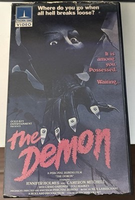 The Demon VHS Horror Thorn EMI Video White Clamshell Jennifer Holmes 1981 | eBay