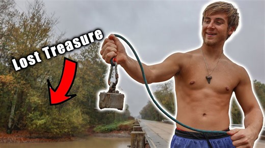Searching for Lost Treasure with a GIANT Magnet! Why Would Someone Do This?!