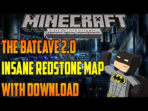 Minecraft Xbox 360: The Bat-Cave 2.0 Map Download - EPIC! Batman