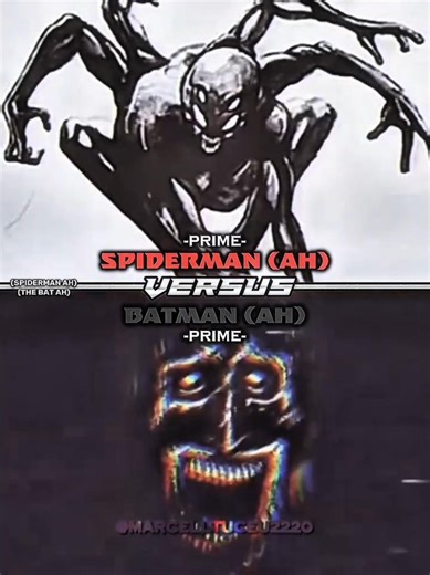 Spider-Man (Ah) #vs Batman (ah) #short #analoghorror #edit #battle #batman #spiderman