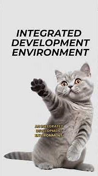 Code Editor vs IDE, explained by cats. #cat #code #editor #ide #development