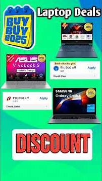 Flipkart Buy Buy 2025 💥 Laptop Deals | HP Victus, Asus Vivobook S14 & Galaxy Book 4 Offer discount