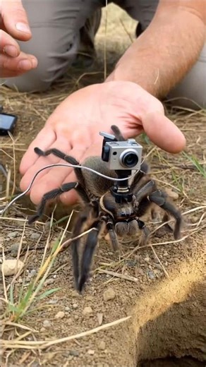 POV: Inside the Hidden Burrow of a Wolf Spider! 🕷️ #nature #wildlife #pov #natureshorts